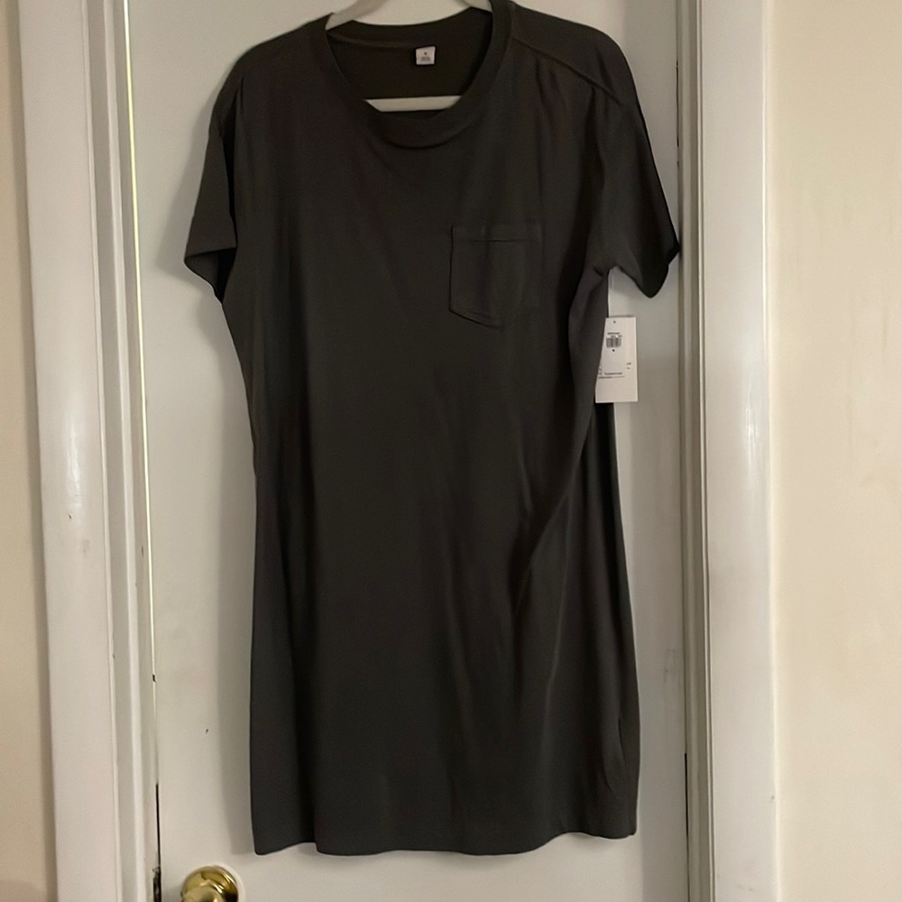 NWT Old Navy dark grey t shirt dress size med